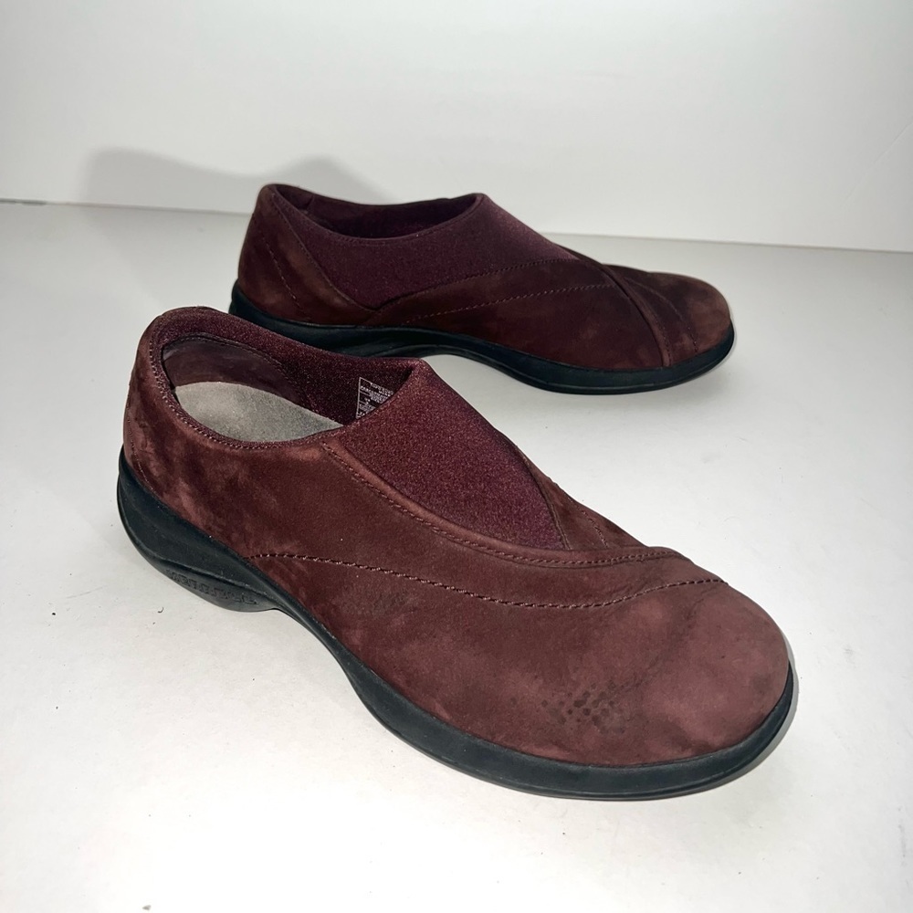 Merrell Topo Curve Wine Burgundy Slip On Shoes